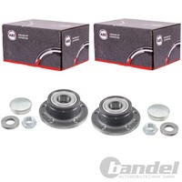 2X A.B.S. RADLAGER-SATZ Mit ABS-RING Hinten Passend FüR Fiat 500L Doblo Fiorino