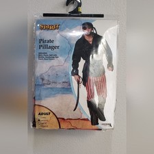 Spirit Halloween Pirate costume Adult medium, new in bag