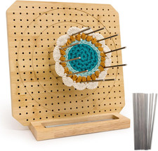 Bamboo Crochet Blocking Board Handcrafted Knitting Blocking Mat for Knitting ...