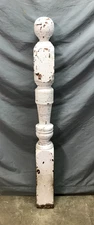 Antique VTG Wood Interior Ball Top Finial Staircase Newel Post 5x52 Old 1261-25B