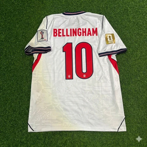 England Jude Bellingham #10 2026 World Cup Home White Football Shirt