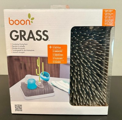 Boon Grass Plastic Drying Rack - Modern Countertop Baby Bottle Organizer *NEW*
