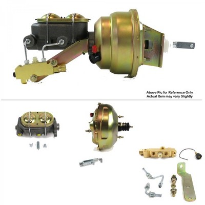 1967-1969 Chevy Camaro FW Mount Pwr 11'' Dual Brake Booster Kit LS Disc / Drum 