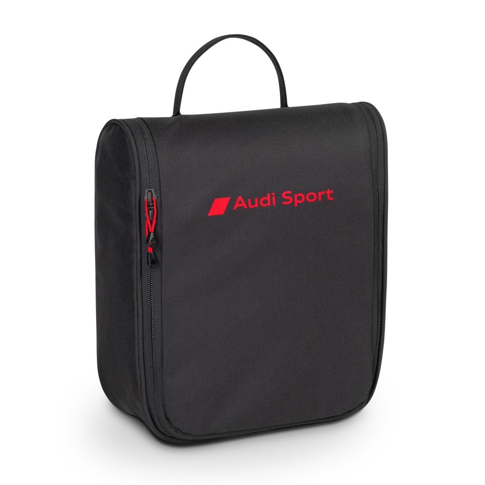 Original Audi Sport Washcenter, negro, bolsa de cultura, bolsa de cosméticos