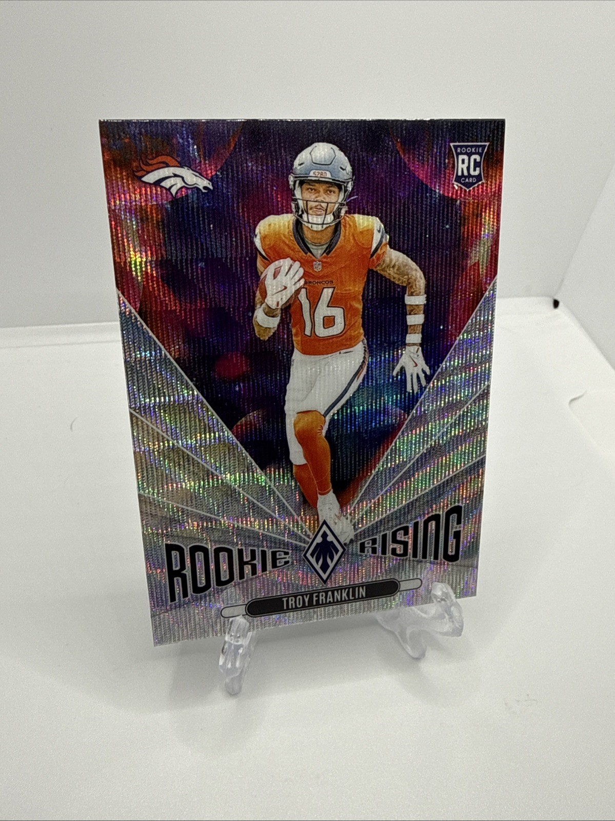 2024 Panini Phoenix - Rookie Rising Silver Wave Troy Franklin #RR-TFN (RC)