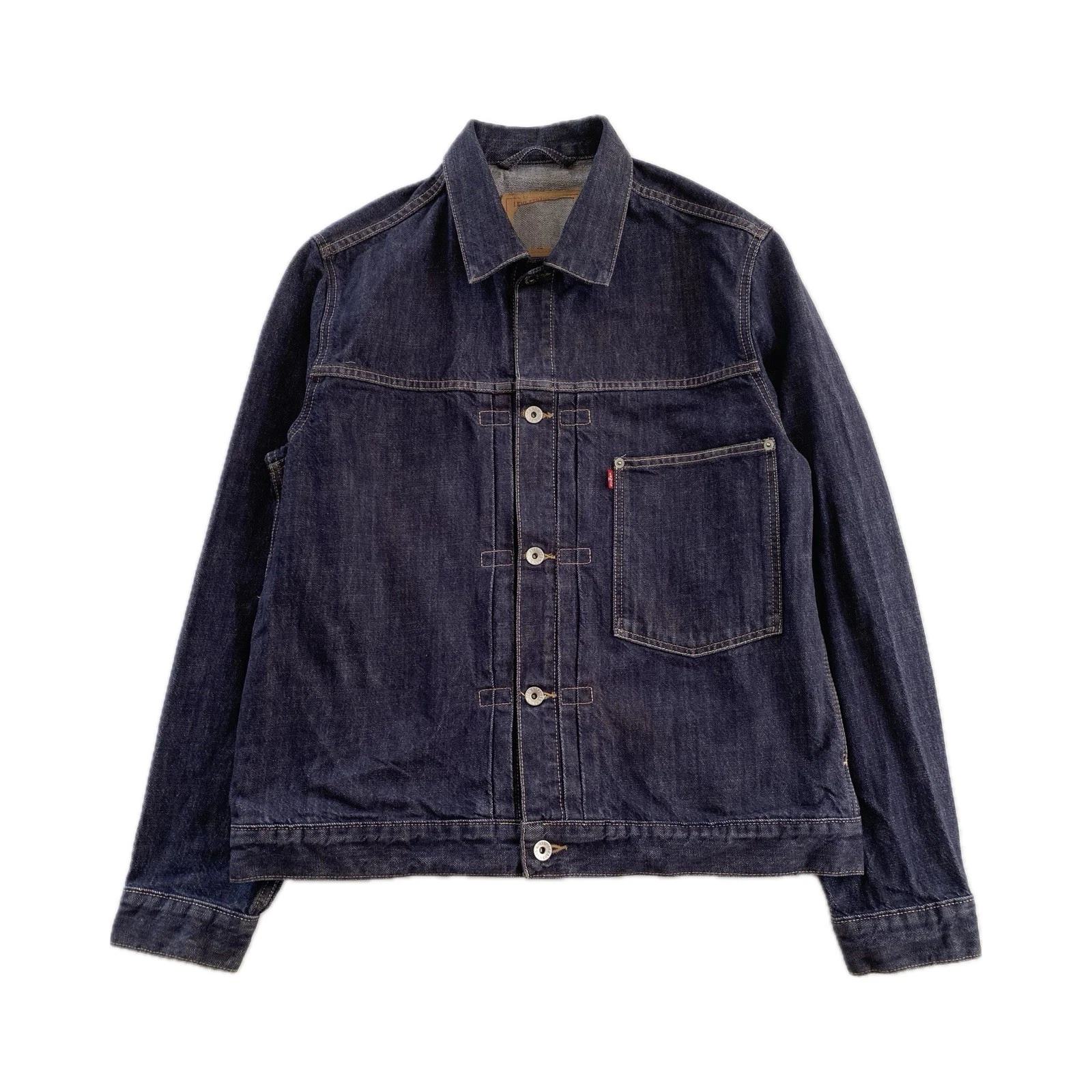2000’s Levi’s Vintage Type 1 Raw Denim Indigo Trucker Jacket | Size M | WW2
Opens in a new window or