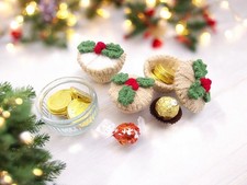 Weihnachten Mince Pie Tischgeschenk STRICKMUSTER DK Geschenk Ferrero Weihnachten