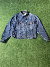 Lee Men's Jacket Vintage 1960s-70s Sanforized Denim Cowboy Trucker
