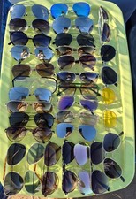 Lot of 115 Assorted Aviator Sunglasses