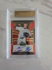 2025 Leaf Metal Owen Hall Red Flood Pre Production Proof Auto 1/1