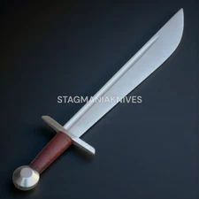 Handmade J2 Steel Hunting Medieval Knight Crusader Falchion Battle Ready Sword 