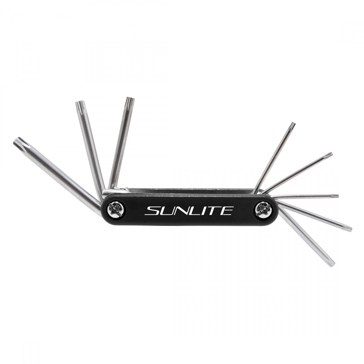 Sunlite Folding Torx Wrench Set-Durable Nickel-Plated CRV Bits for Bike Repairs 4590₽