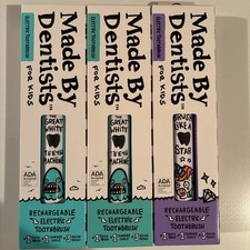 Lots of 3 Made by Dentists Kids' Electric Toothbrush With 3 Brush Heads each