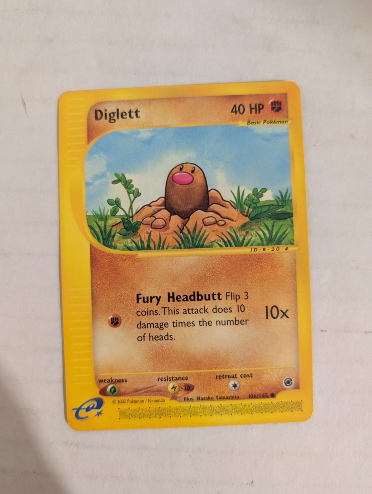 Pokémon DIGLETT 106/165 Expedition - Near Mint 🍒