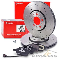 BREMBO XTRA BREMSSCHEIBEN Ø288 +BELÄGE VORNE FÜR AUDI A3 SEAT SKODA VW GOLF 4