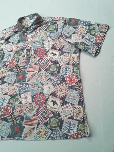 90s Reyn Spooner 1999 4th of July Patriotic Hawaiian Vintage Shirt Casual XL - Picture 3 of 12