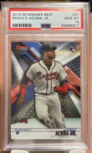 psa10 2018 Bowman's Best Ronald Acuna Jr.