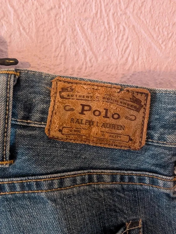 Polo Ralph Lauren Blue Straight Leg Jeans W44 L31 Vintage Style Denim image 5