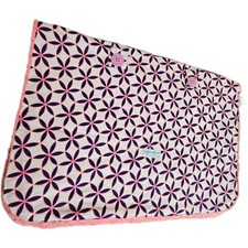 Canopy Couture "Kendra" Infant Car Seat Cover Pink Navy Floral Minky Dot Lining