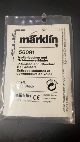 Modellbahn Zubehör Märklin 56091 Isolierlaschen und Schienenverbinder | Condition: Neu