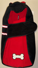 Zack  Zoey Warm Reflective Reversible Thermal Dog Jacket Red/Black LARGE NEW