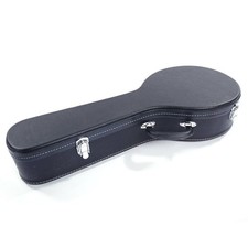 Glarry Hardshell A-Style Mandolin Leather Hard Case Carrying Bag Black