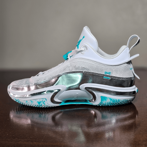 Nike Air Jordan XXXVI 36 Low PF Guo Ailun Women's 11 Silver Jade DM9032-130 Shoe - Picture 2 of 16