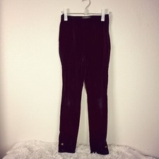 Women's Ralph Lauren Country High Waist Velvet Pant Size 2 Dark Blue