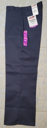 Dickies Navy Core Work Pants Men 34x30 Resists Wrinkles Regular Fit Straight Leg - Picture 5 of 12