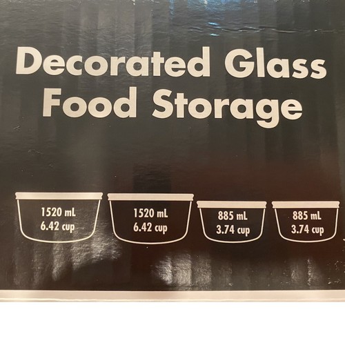 PYREX DISNEY STAR WARS 8PC FOOD STORAGE DECORATED GLASS - Picture 3 of 3
