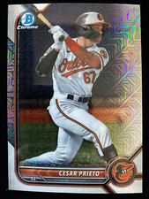 2022 Bowman Draft Chrome CESAR PRIETO #BDC-133 ASIA EXCLUSIVE MOJO REFRACTOR SSP