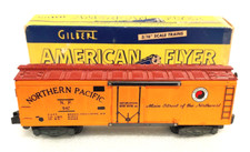 AMERICAN FLYER- 947 NORTHERN PACIFIC BOX CAR READY-TO-RUN. MINT, FREE SHIPPING 