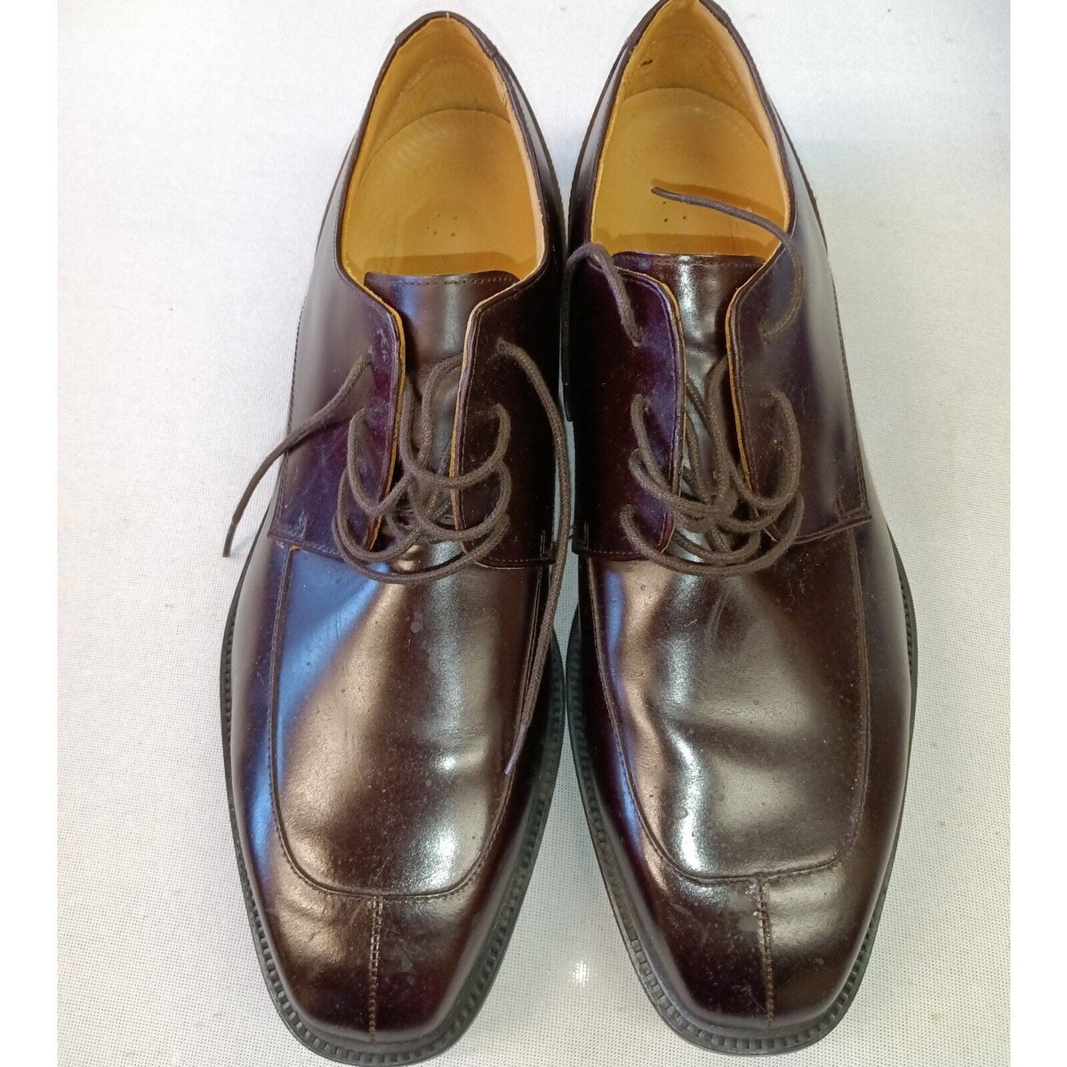 Rockport Genuine Leather Dress Shoes Size 11.5 Burgundy | eBay