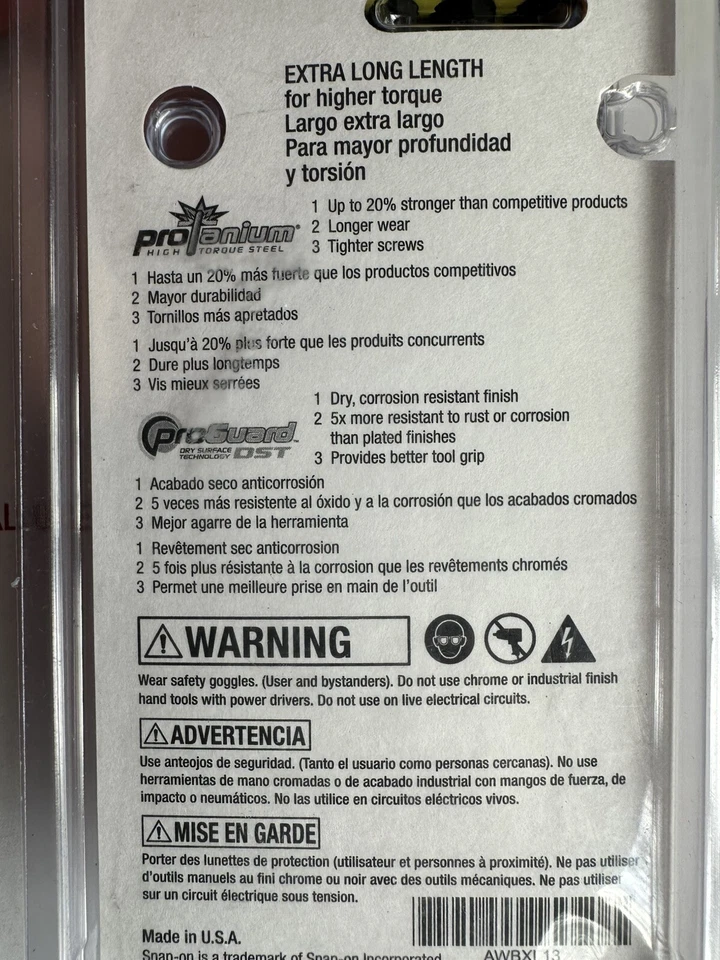 Snap-on  Hex Wrench Set. SAE Extra-long 13 Pc Set - Image 4 of 4