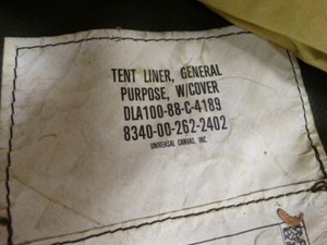US Military G.P. Medium Tent Liner