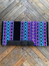 Western Show Horse Riding Handmade Base Saddle Pad Wool in 34 42
