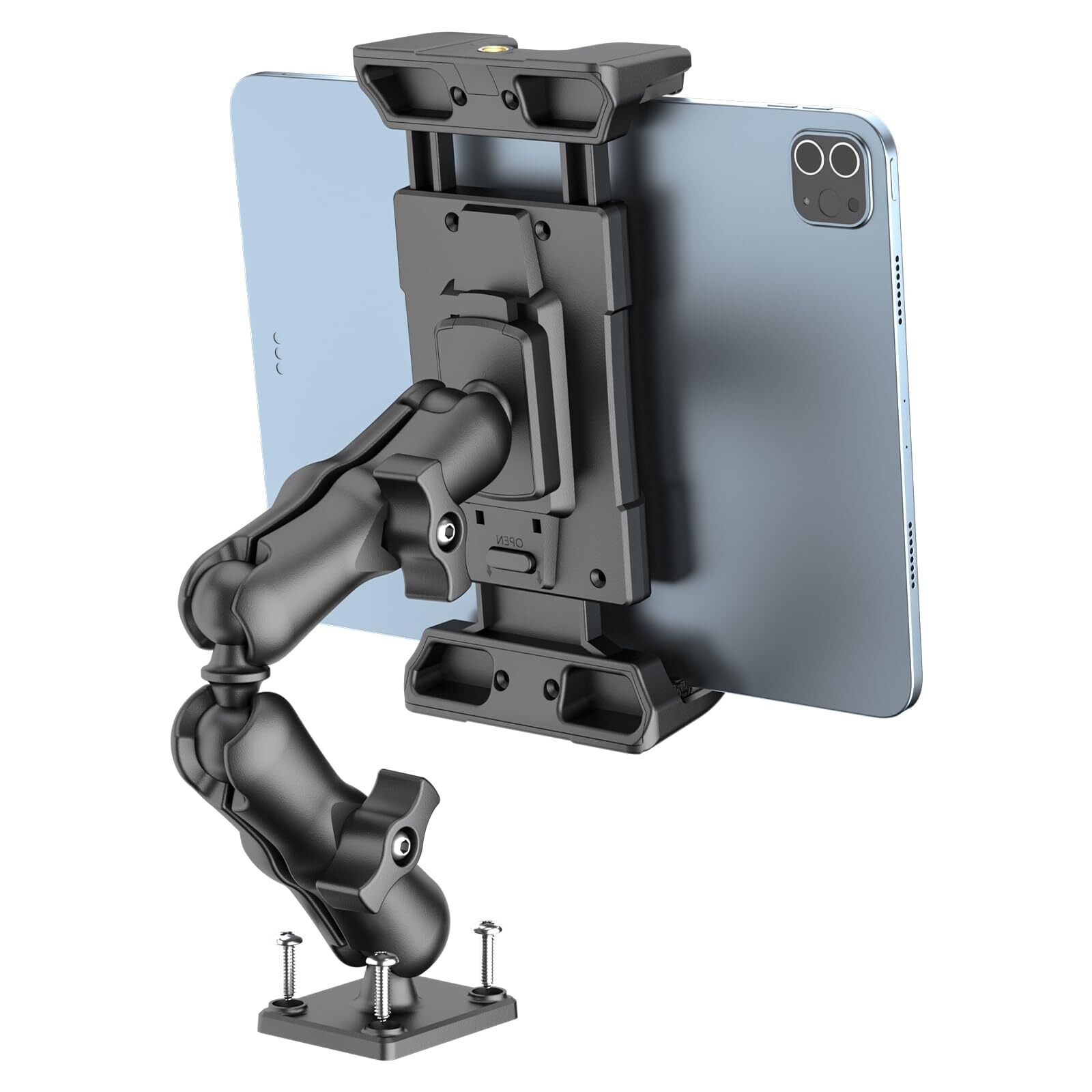 Tablet Mount for Truck - Heavy Duty Drill Base - Tablet Holder for Car Dashbo...-image