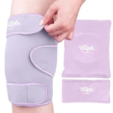 Large Knee Ice Pack Wrap for Post-Surgery Hot/Cold Compression Pain Relief