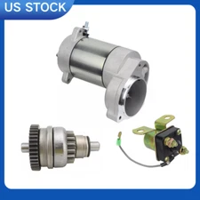 Starter & Bendix & Relay For Polaris Xplorer 400 300 250 1995-1996 2000-2002