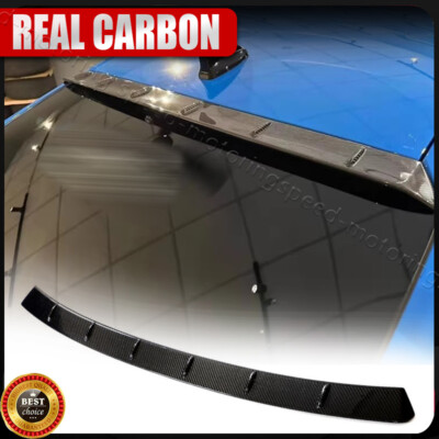 For 23UP Honda Civic 11Th FL5 Type R Hatchback REAL CARBON Roof Lip Wing Spoiler