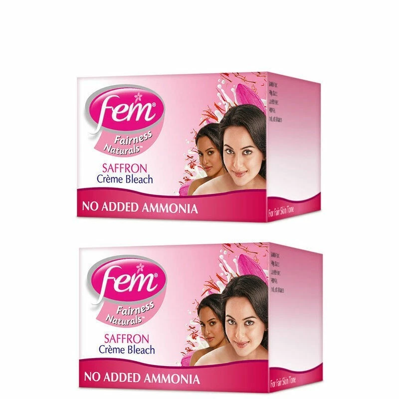 Fem Saffron Herbal Creme Bleach Lightening Fairness Cream Bleach 24 gm (0.8 Oz) - Image 4 of 4