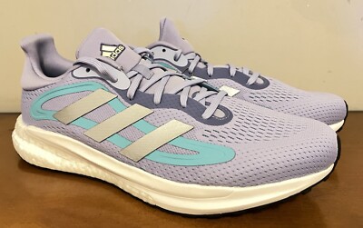 Adidas Women s Solar Glide 4 ST Running Shoes Violet/Silver Metallic 11.5 NWT