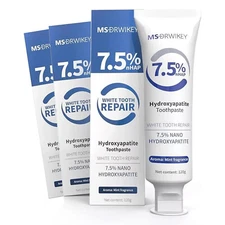 MSDRWIKEY 7.5% Hydroxyapatite Toothpaste for Enamel Protection Fresh Breath