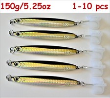 1 to 10pcs Colt Sniper Metal Jigs 150g/5.25oz Brown Vertical Knife Fishing Lure