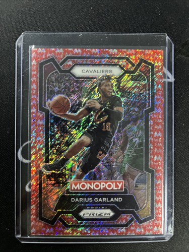 2023-24 Prizm Monopoly Darius Garland Red Millionaire Shimmer Prizm #8/100