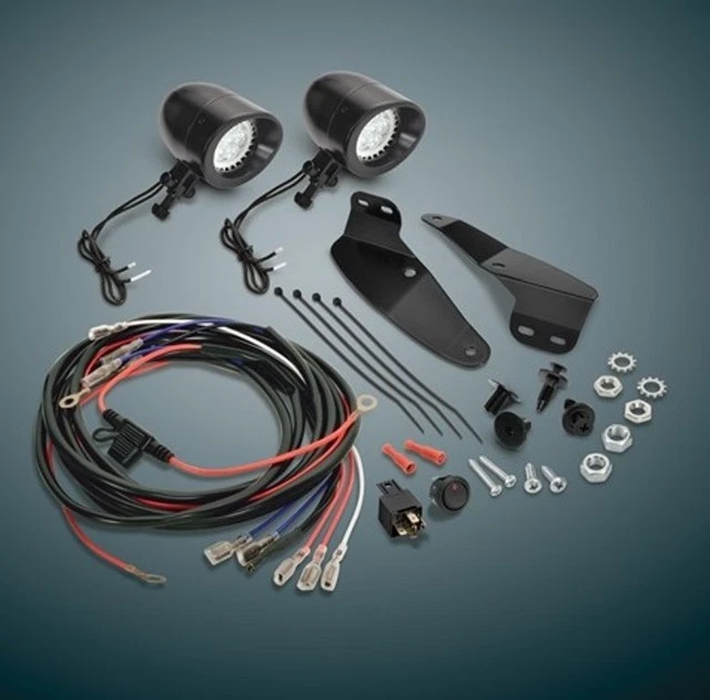 HONDA GL1800 GOLDWING F6B 2001 - 2017 KIT DE LUZ DE CONDUCCIÓN MINI LED NEGRO 52-857LBK Foto 2 de 4