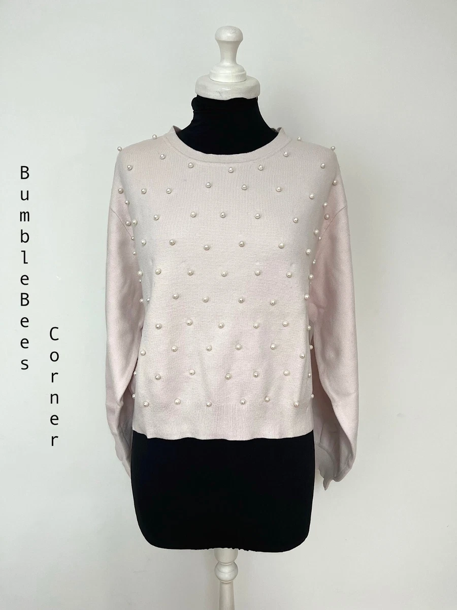 Zara puff sleeve store knit top