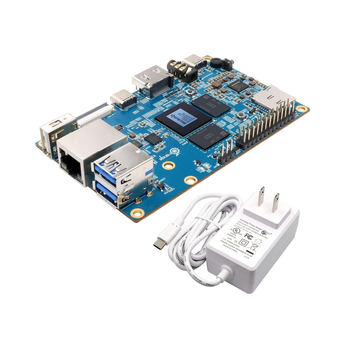 Orange Pi 5 16GB Rockchip RK3588S 8 Core 64 Bit Single Board