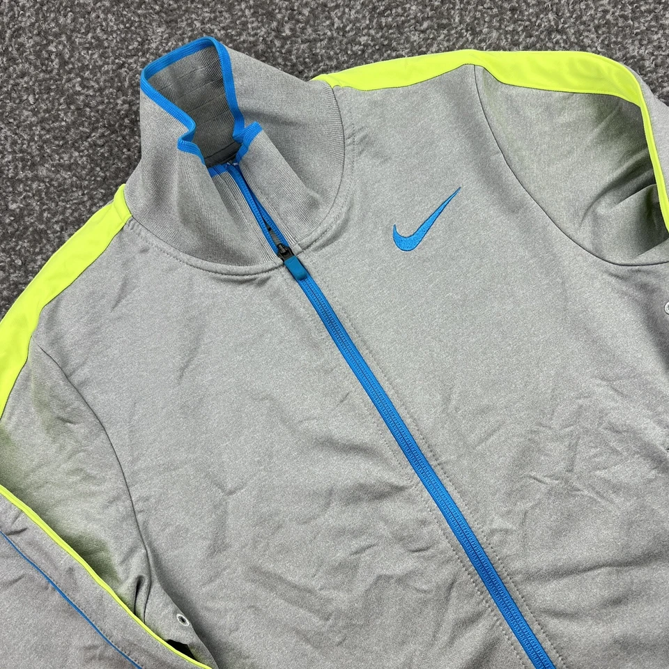 Куртка мужская Nike Rafa Nadal маленькая серая синяя лаймовая австралийская открытая Dri Fit на молнии - Изображение 2 из 4