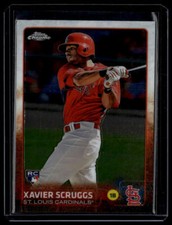 Lot of 10 - 2015 Topps Chrome #166 Xavier Scruggs Rookie Baseball Cards NM/MT